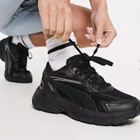 Puma Teveris Nitro Trainers in Black and Silver
