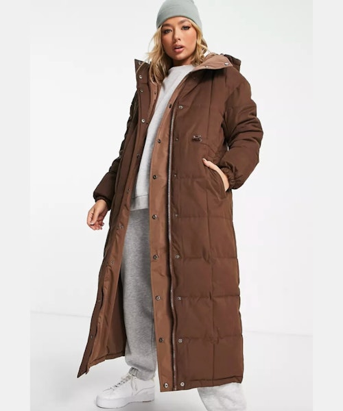 ASOS 4505 Longline Reversible Padded Coat