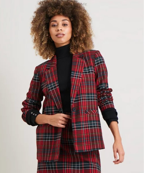 Red Tartan Check Jacket