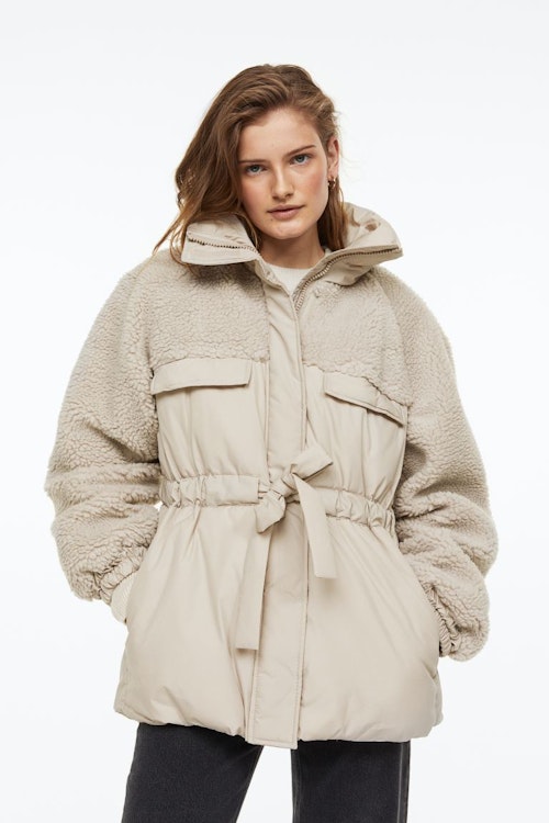 Padded teddy jacket