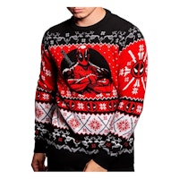 Deadpool Knitted Christmas Jumper Unisex for Men or Women - Ugly Sweater Marvel Gift