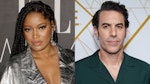 Keke Palmer and Sacha Baron Cohen