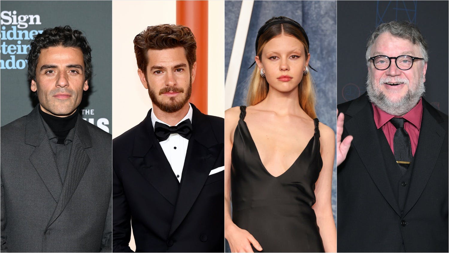 Oscar Isaac, Andrew Garfield, Mia Goth, Guillermo del Toro
