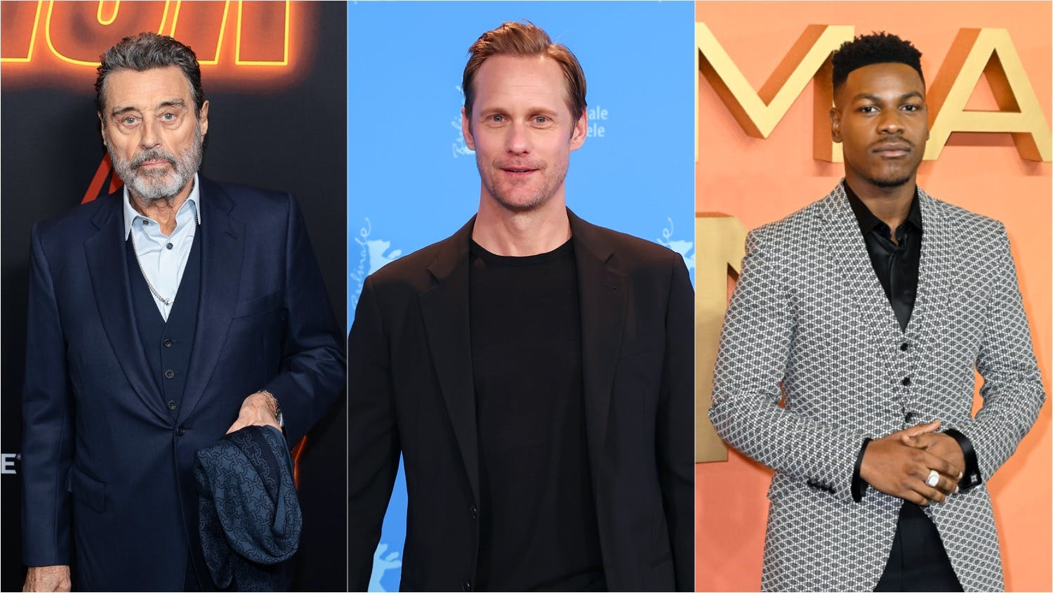 Ian McShane, Alexander Skarsgard, John Boyega