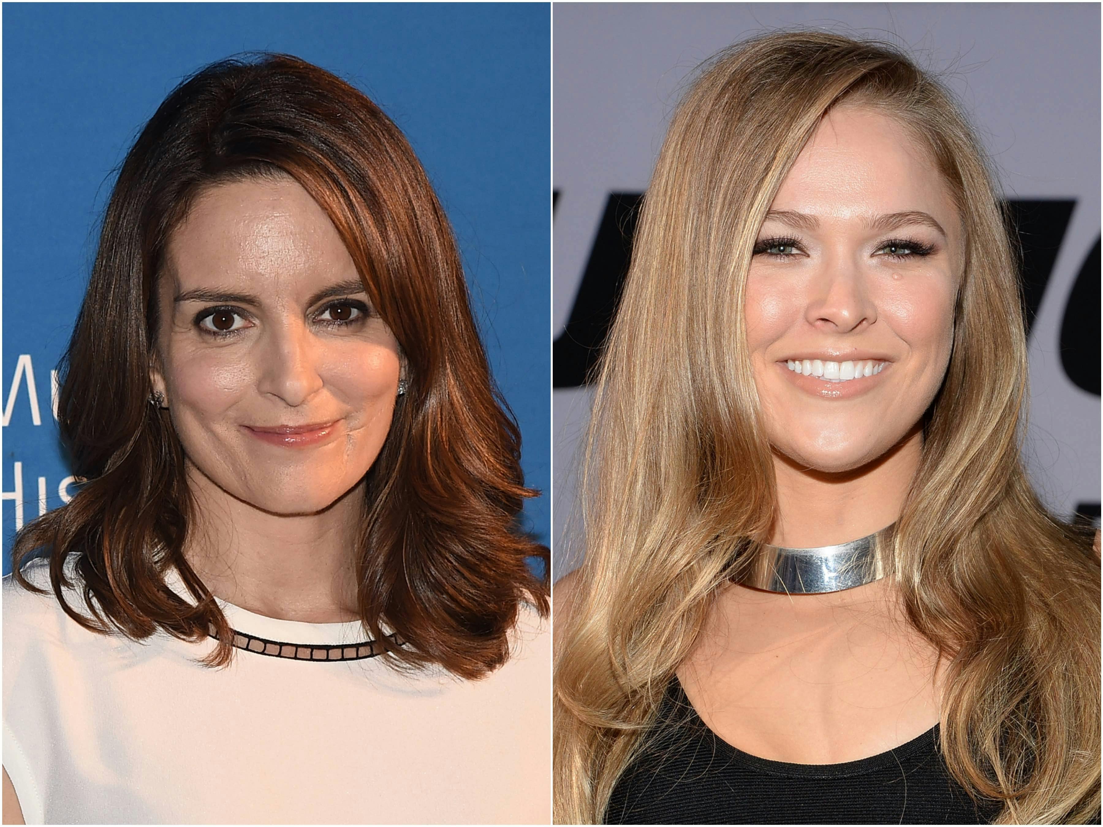 Tina Fey and Ronda Rousey