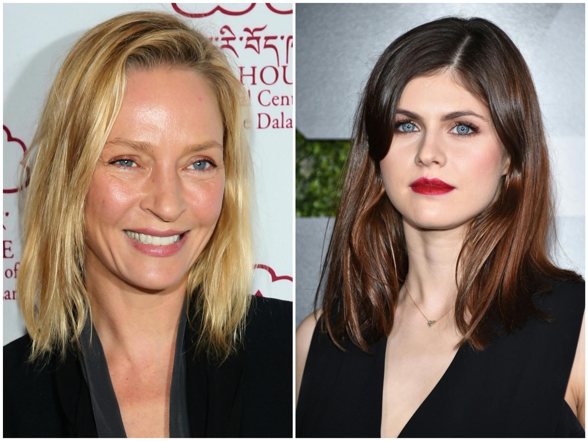 Uma Thurman and Alexandra Daddario