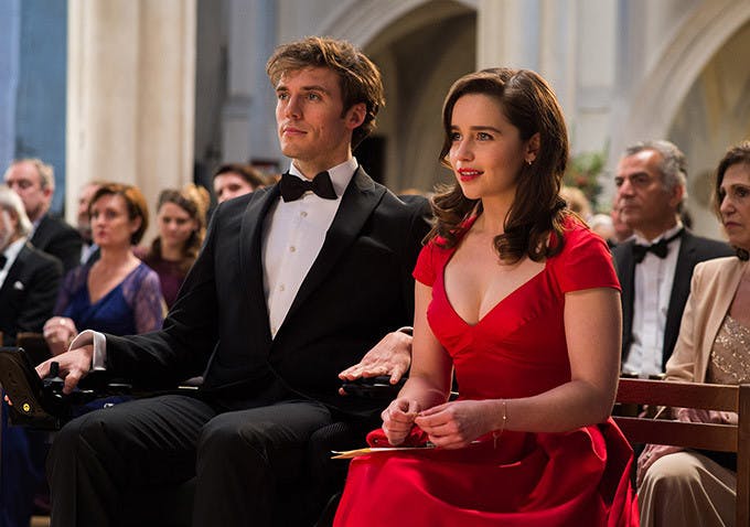 Sam Claflin and Emilia Clarke in Me Before You