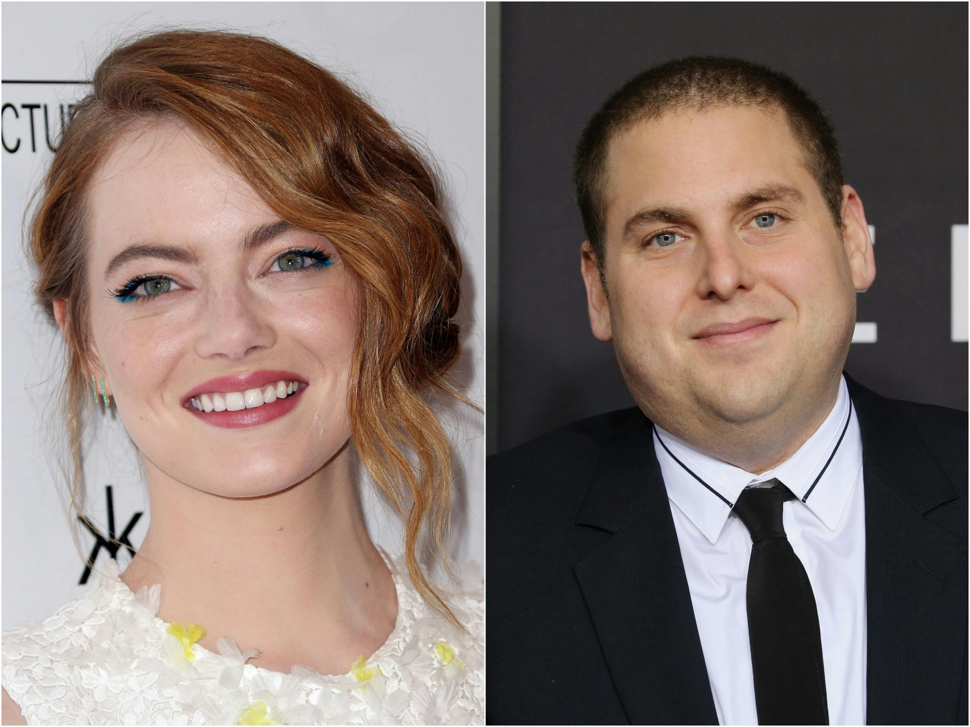 Emma Stone and Jonah Hill