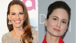 Hilary Swank and Katherine Waterston
