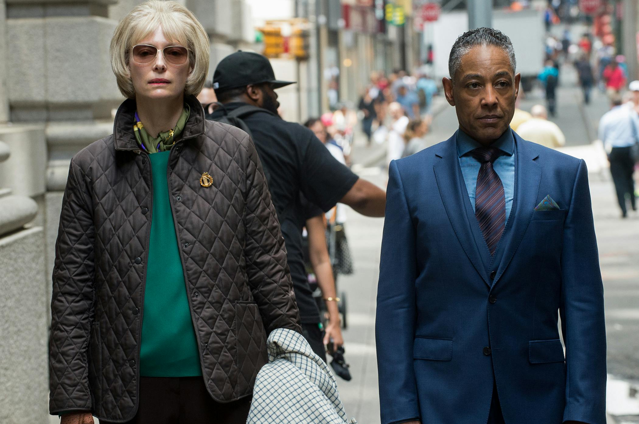 Tilda Swinton and Giancarlo Esposito in Okja