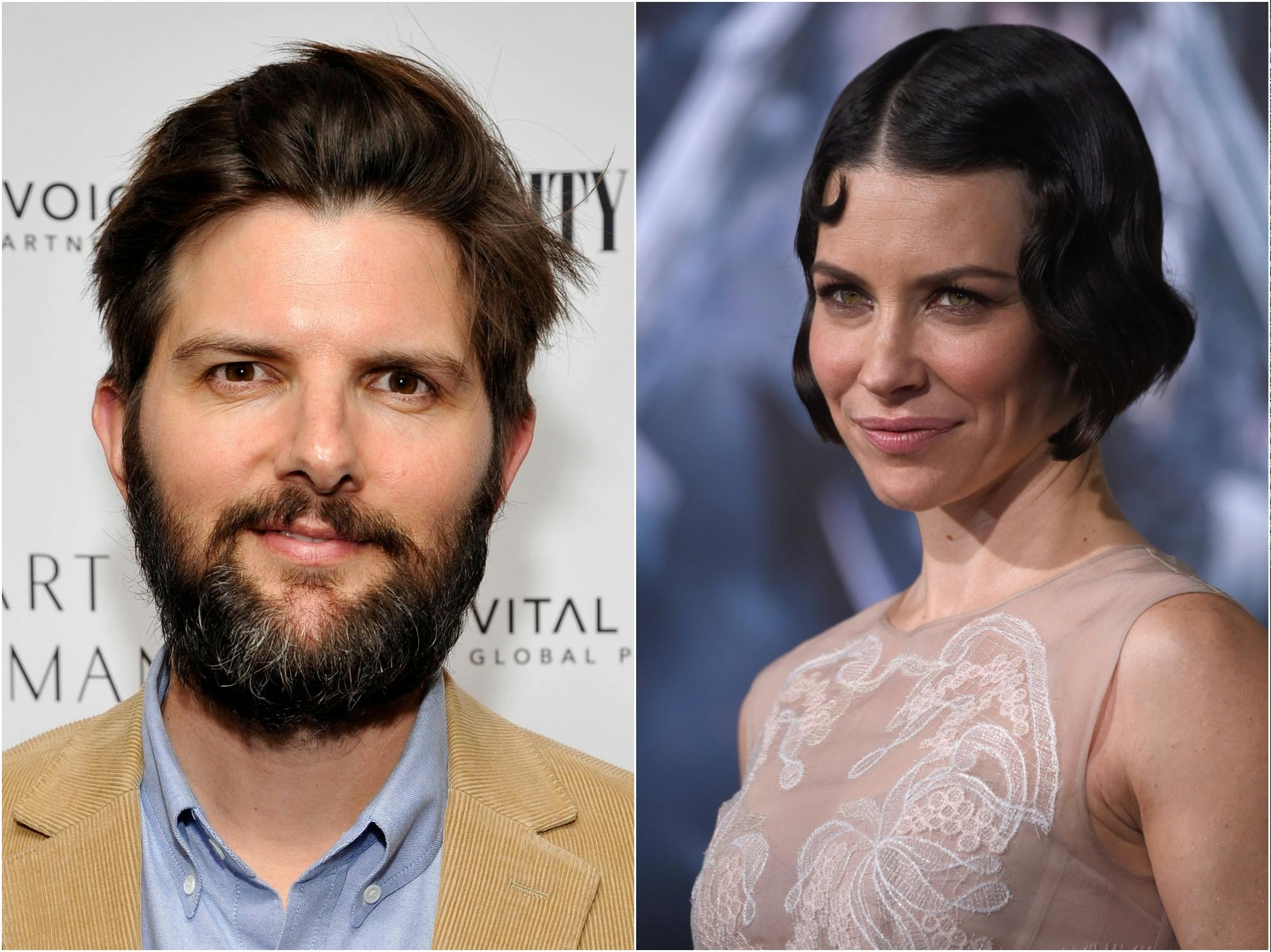 Adam Scott and Evangeline Lilly