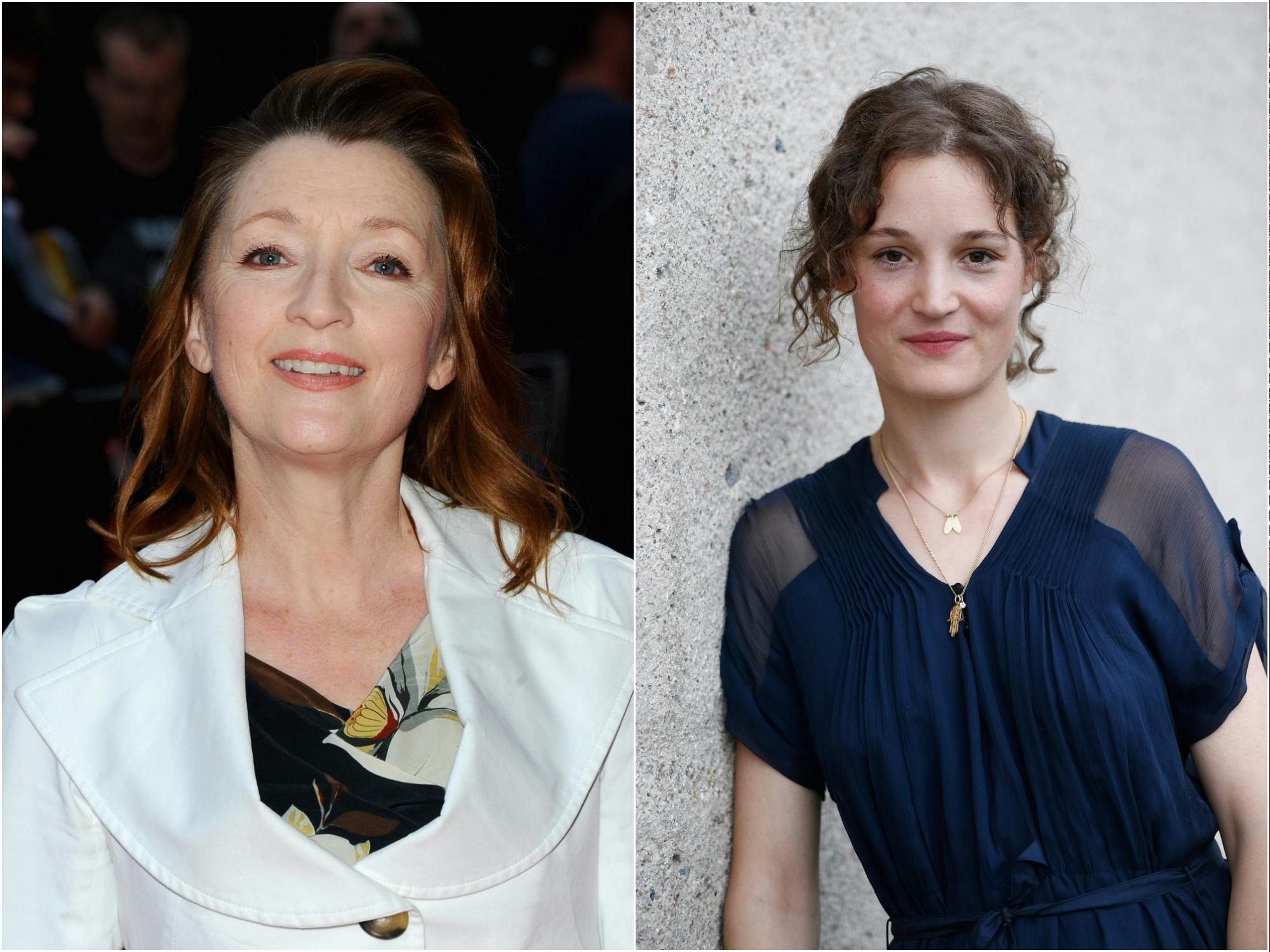 Lesley Manville and Vicky Krieps