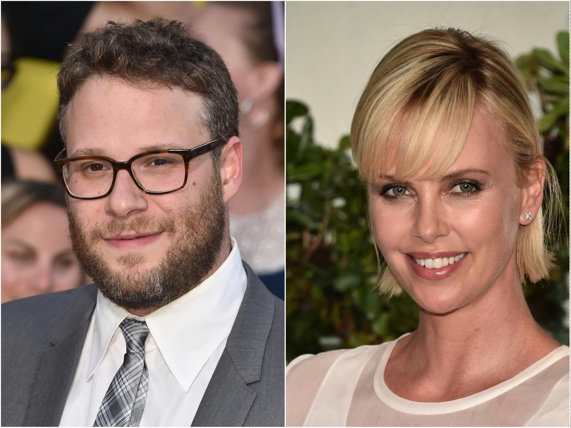 Seth Rogen and Charlize Theron