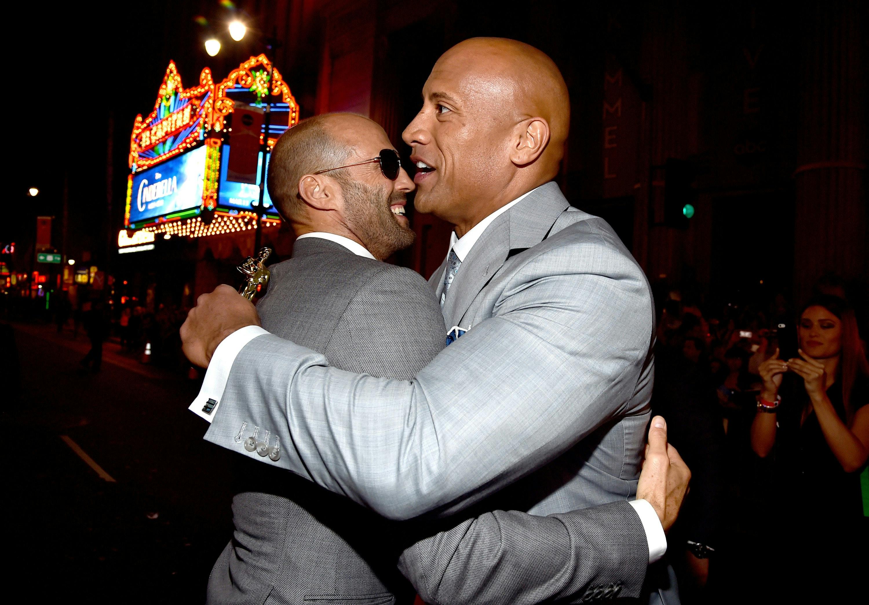 Jason Statham and Dwayne Johnson