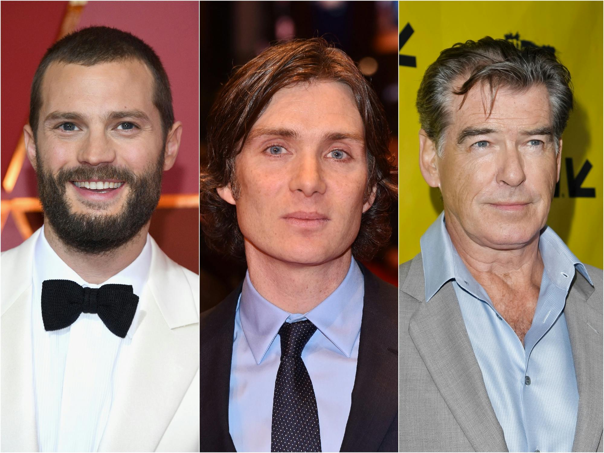 Jamie Dornan, Cillian Murphy and Pierce Brosnan