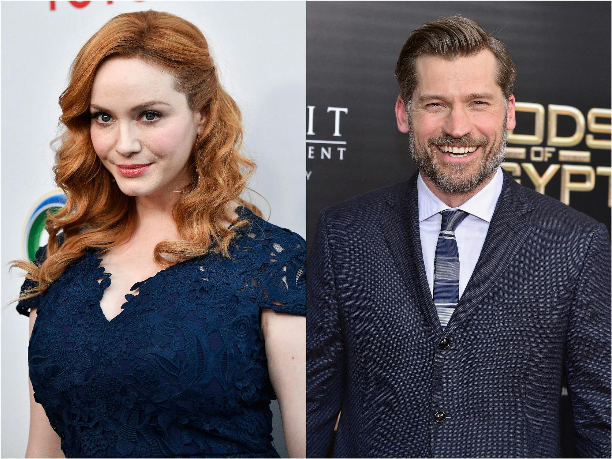 Christina Hendricks and Nikolaj Coster-Waldau