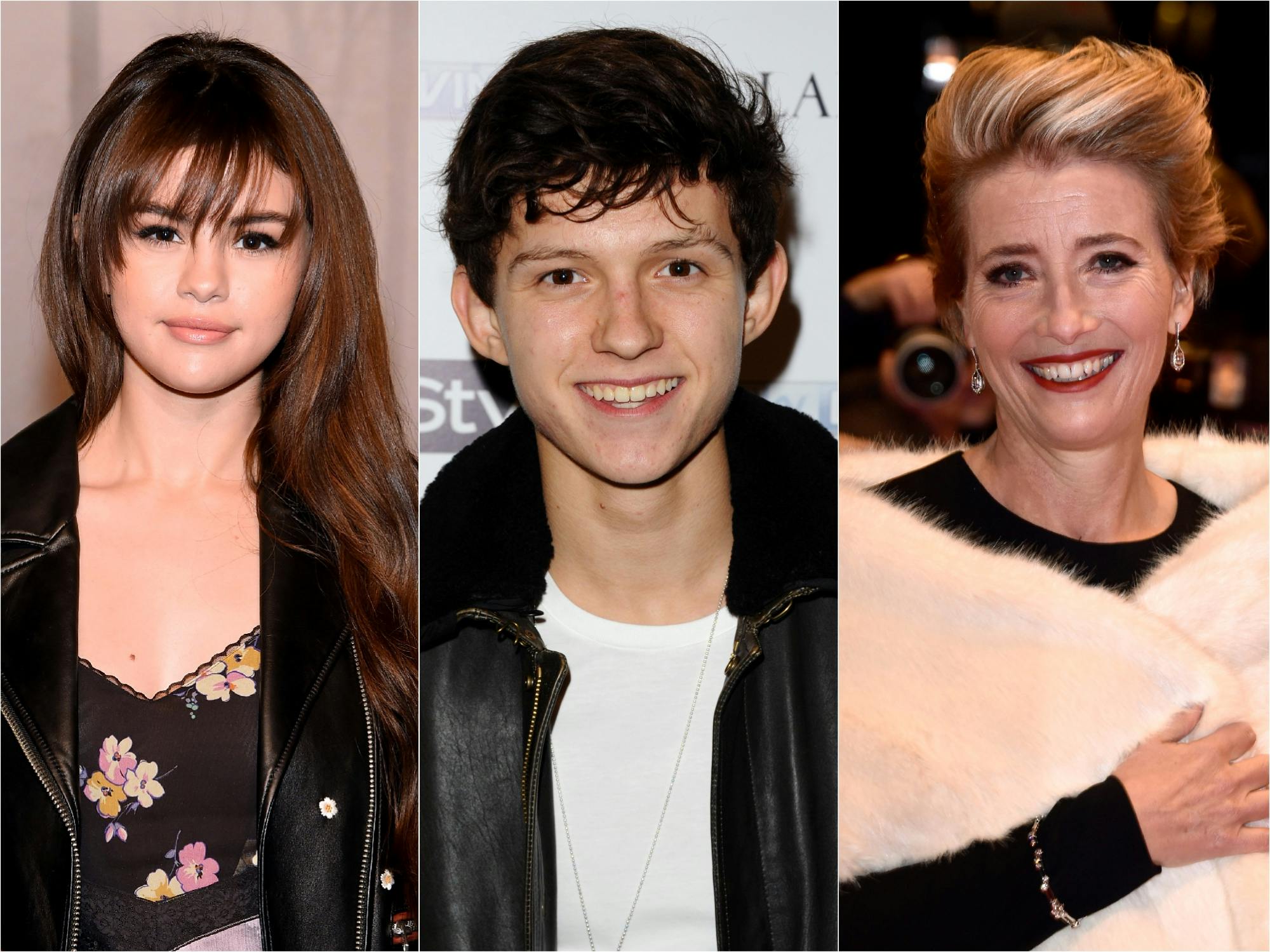Selena Gomez, Tom Holland, Emma Thompson