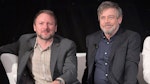Rian Johnson and Mark Hamill