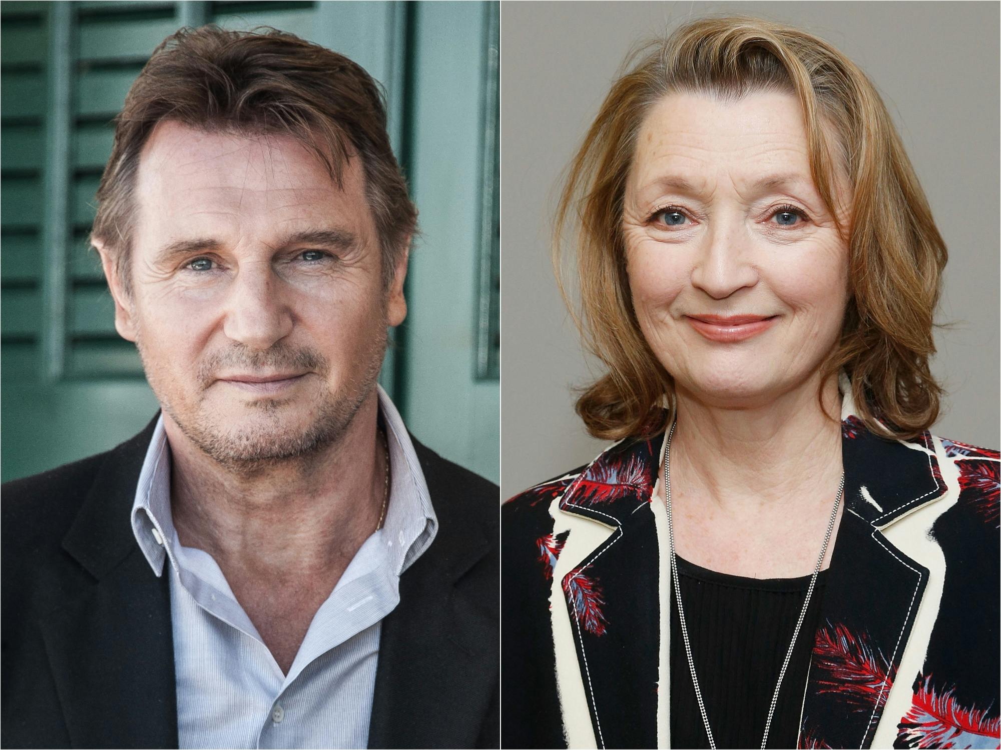 Liam Neeson and Lesley Manville