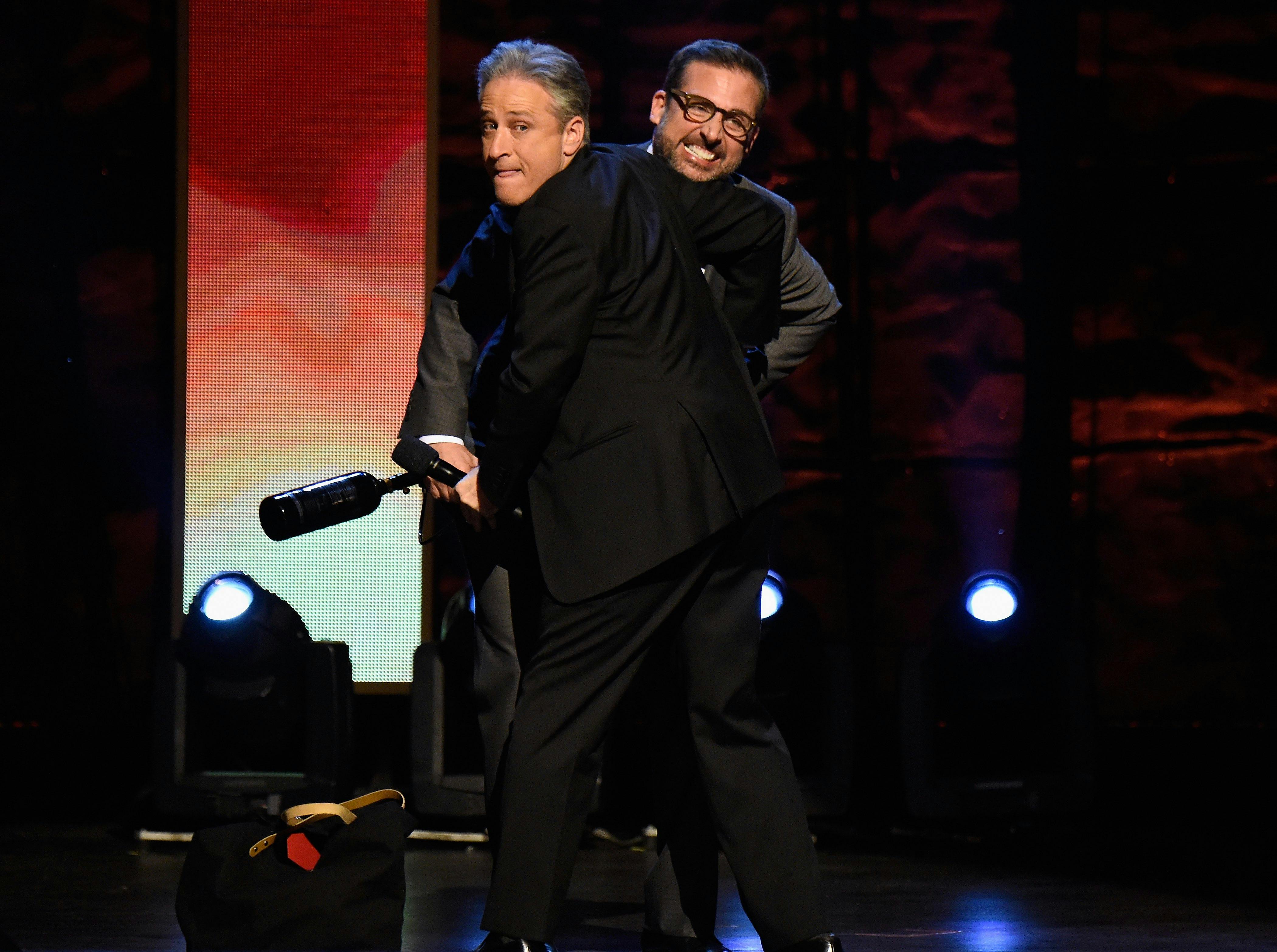 Jon Stewart and Steve Carell