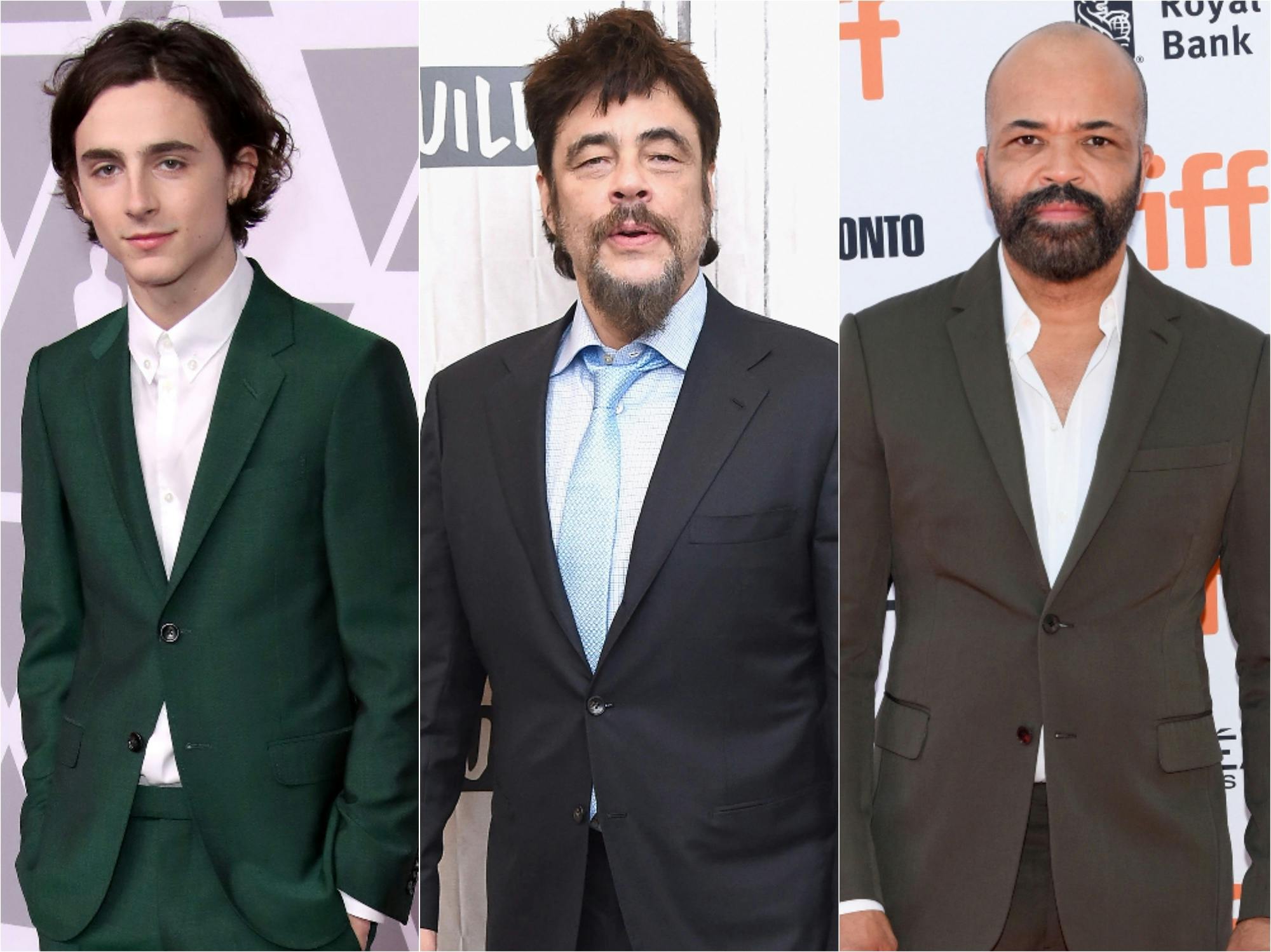 imothée Chalamet, Benicio Del Toro, Jeffrey Wright
