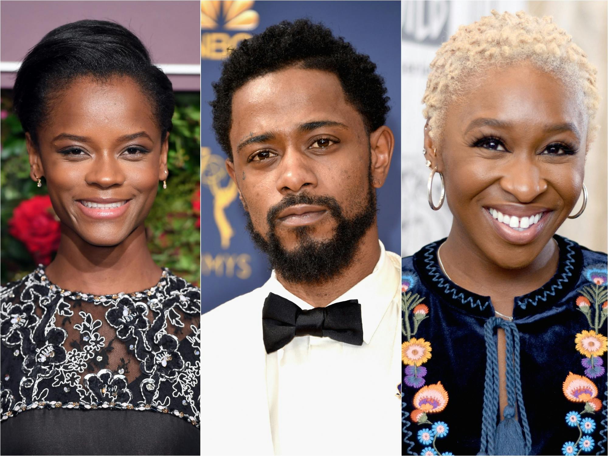 Letitia Wright, Lakeith Stanfield, Cynthia Erivo