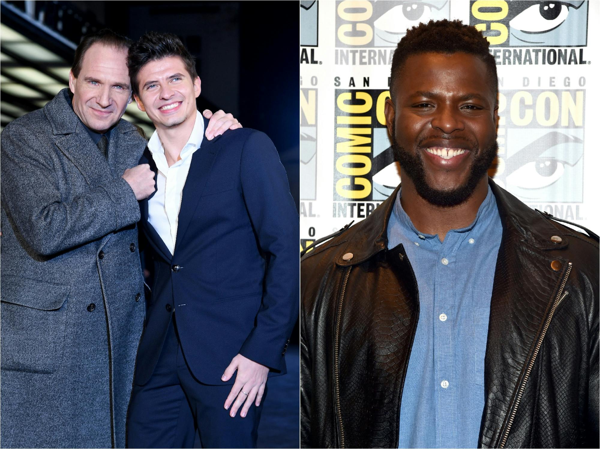 Ralph Fiennes and Oleg Ivenko; Winston Duke