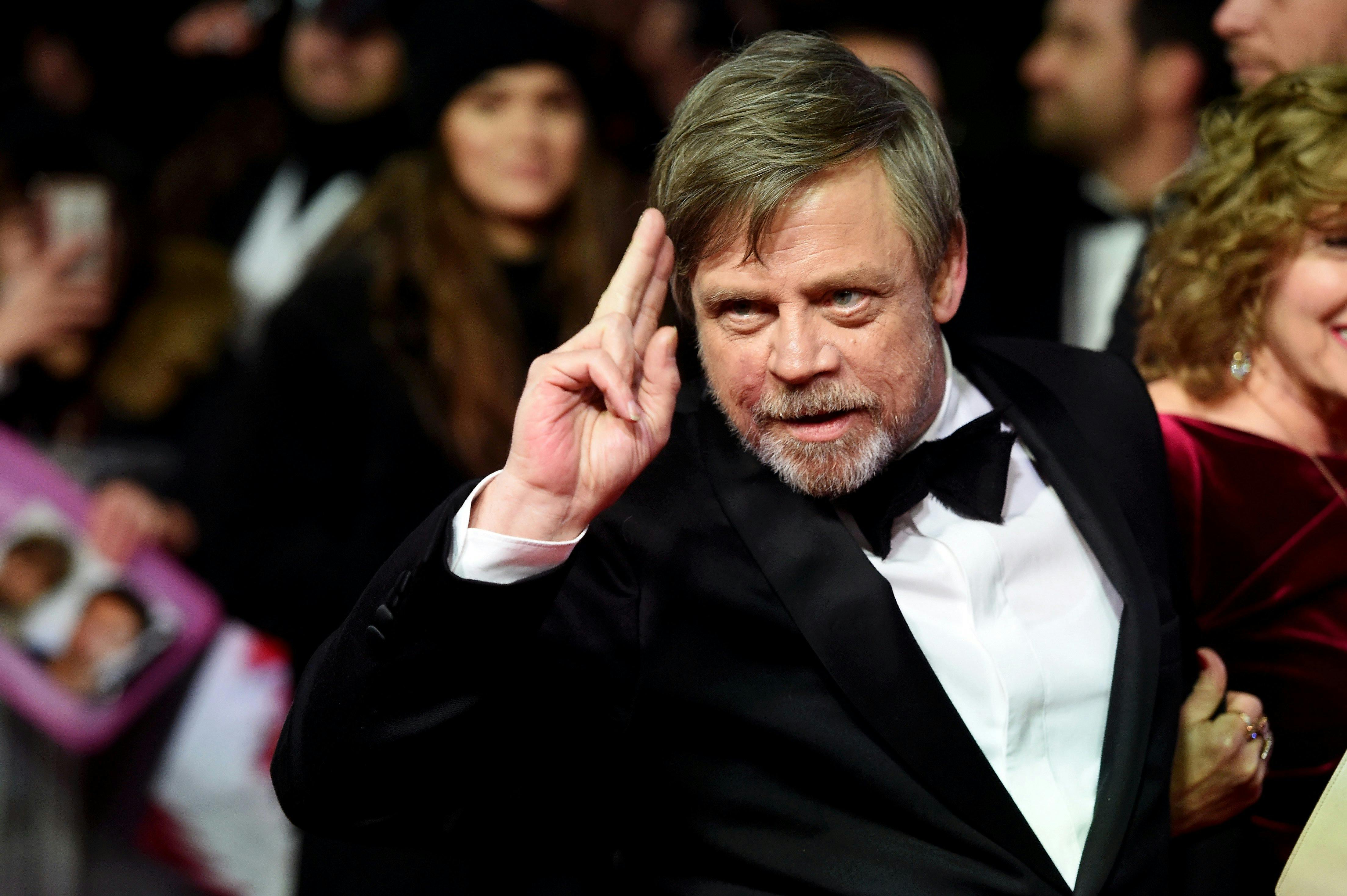 Mark Hamill at the UK Last Jedi premiere