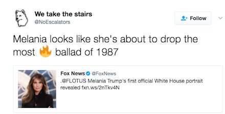 reactions to Melania Trump official white house photo reactions to Melania Trump official white house photo