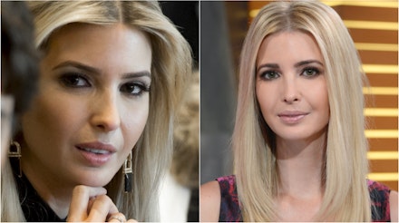 Ivanka trump with brown eyes and green eyes Ivanka trump with brown eyes and green eyes