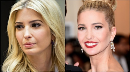 Ivanka trump with brown eyes and green eyes Ivanka trump with brown eyes and green eyes