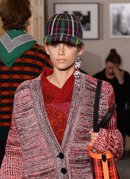 Kaia Gerber walks for Burberry Kaia Gerber walks for Burberry