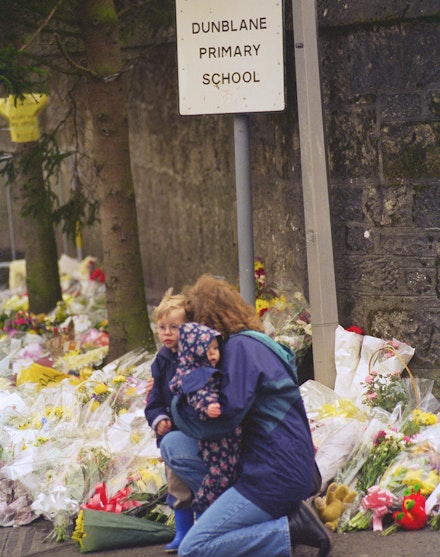 Flowers outside Dunblane Primary in 1996 Flowers outside Dunblane Primary in 1996
