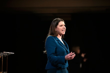 Jo Swinson at the Liberal Democrat party conference Jo Swinson at the Liberal Democrat party conference
