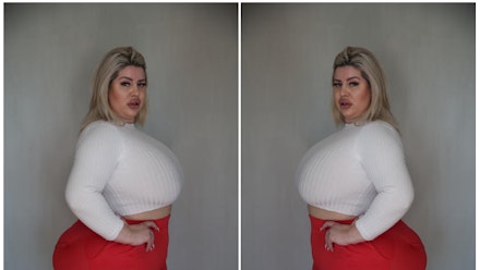 Natasha Crown, world's biggest bum