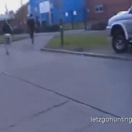 The vigilante group record a member chasing a suspect The vigilante group record a member chasing a suspect
