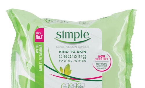 Simple Kind To Skin Cleansing Facial Wipes, £2.99 Simple Kind To Skin Cleansing Facial Wipes, £2.99