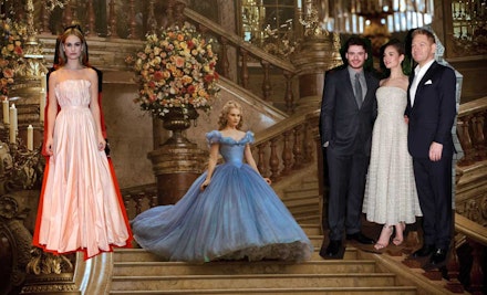 Lily James has definitely been taking some tips from her character's clothes of late (Getty/Disney) Lily James has definitely been taking some tips from her character's clothes of late (Getty/Disney)
