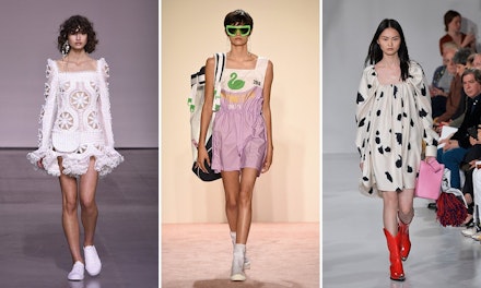 Square necklines trend catwalk 2 Square necklines trend catwalk 2