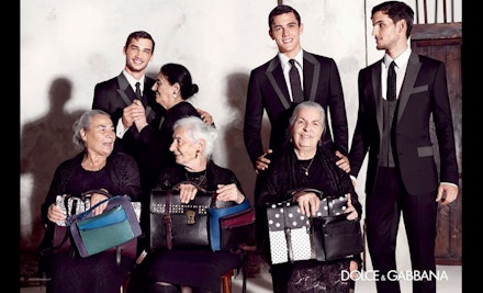 Dolce and Gabbana's nanas are nothing but chic Dolce and Gabbana's nanas are nothing but chic