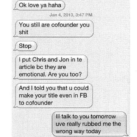 Whitney was sent a number of abusive texts Whitney was sent a number of abusive texts