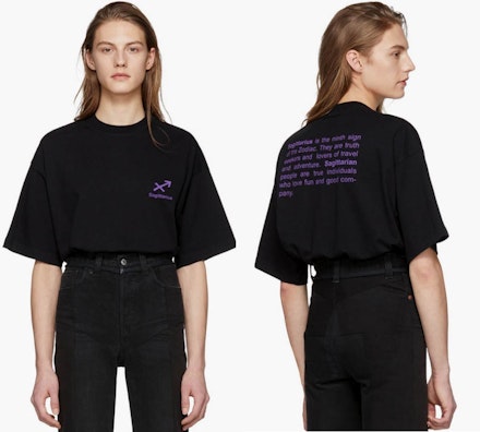 Vetements’ Zodiac T-Shirts Are So Cool And Now You And Your Boyfriend Can Match Vetements’ Zodiac T-Shirts Are So Cool And Now You And Your Boyfriend Can Match