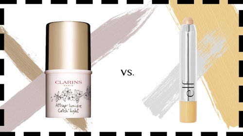Clarins and E.L.F highlighter dupes