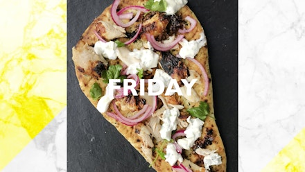 Friday – Chicken tikka naan ‘pizzas’, 30 mins +marinating time Friday – Chicken tikka naan ‘pizzas’, 30 mins +marinating time