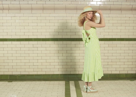 warehouse x shrimps gingham dress warehouse x shrimps gingham dress