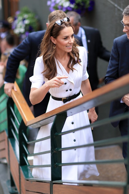 The Duchess of Cambridge at Wimbledon in a dress by Suzannah The Duchess of Cambridge at Wimbledon in a dress by Suzannah