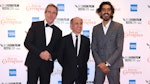 Hugh Laurie, Armando Iannucci and Dev Patel at the LFF 2019