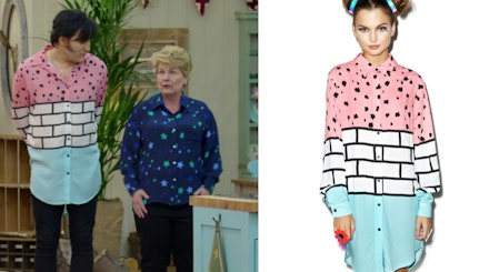Noel Fielding wearing Lazy Oaf shirt Noel Fielding wearing Lazy Oaf shirt