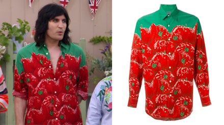 Noel Fielding in a Kenzo tomato shirt Noel Fielding in a Kenzo tomato shirt