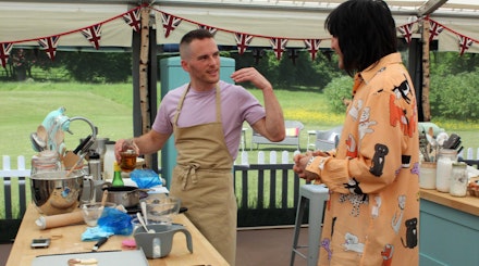 Noel Fielding in Lazy Oaf shirt Noel Fielding in Lazy Oaf shirt